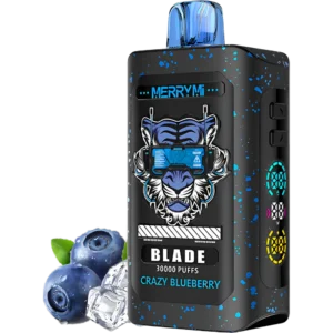 Jednorazowy e-papieros Blade 30K smak Crazy Blueberry (intensywna borówka).