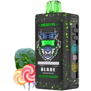 Jednorazowy e-papieros Blade 30K smak Desert Candy (słodkie cukierki).