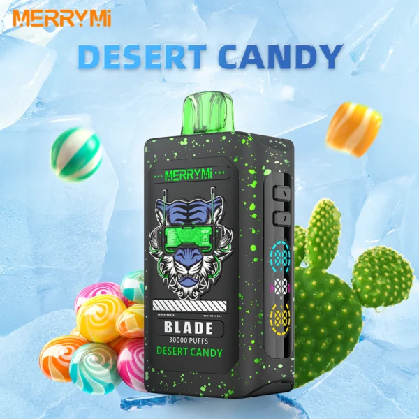 Jednorazowy e-papieros Blade 30K smak Desert Candy (słodkie cukierki).