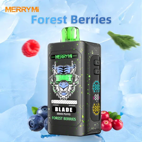 Jednorazowy e-papieros Blade 30K smak Forest Berries (owoce leśne).