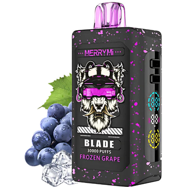 Jednorazowy e-papieros Blade 30K smak Frozen Grape (mrożone winogrona).