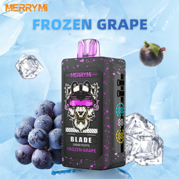 Jednorazowy e-papieros Blade 30K smak Frozen Grape (mrożone winogrona).