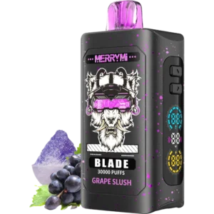 Jednorazowy e-papieros Blade 30K smak Grape Slush (winogronowy deser lodowy).