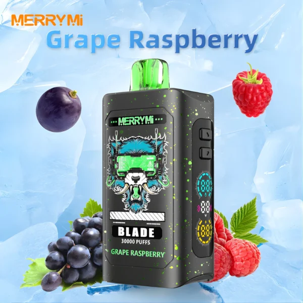 Jednorazowy e-papieros Blade 30K smak Grape Raspberry (winogrono z maliną).