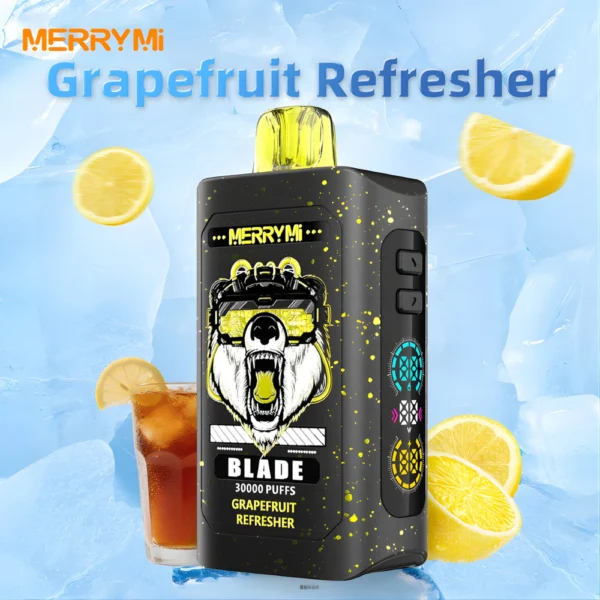 Jednorazowy e-papieros Blade 30K smak Grapefruit Refresher (orzeźwiający grejpfrut).