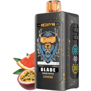 Jednorazowy e-papieros Blade 30K smak Love 66 (arbuz, melon, marakuja i mięta).