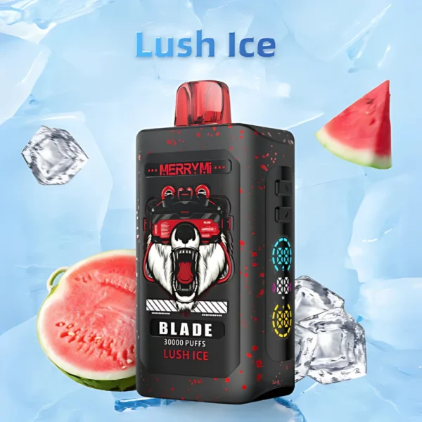 Jednorazowy e-papieros Blade 30K smak Lush Ice (mrożony arbuz).