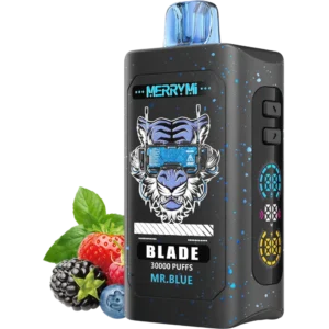Jednorazowy e-papieros Blade 30K smak Mr. Blue (niebieska malina i lód).
