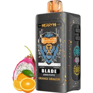 Jednorazowy e-papieros Blade 30K smak Orange Dragon (pomarańcza i smoczy owoc).