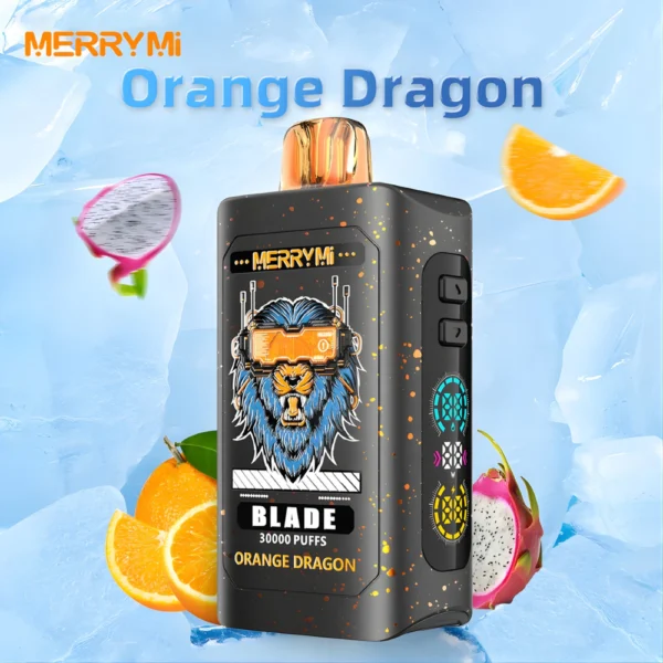Jednorazowy e-papieros Blade 30K smak Orange Dragon (pomarańcza i smoczy owoc).