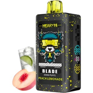 Jednorazowy e-papieros Blade 30K smak Peach Lemonade (brzoskwiniowa lemoniada).