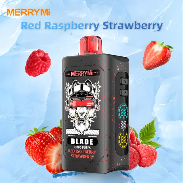 Jednorazowy e-papieros Blade 30K smak Red Raspberry Strawberry (malina i truskawka).