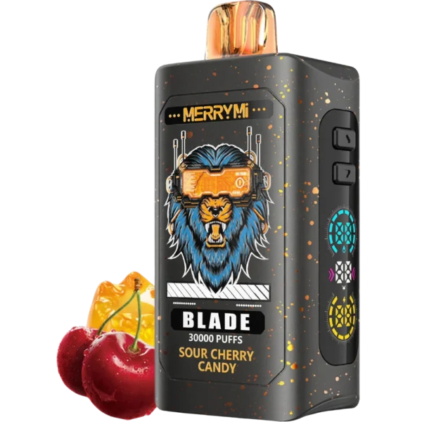 Jednorazowy e-papieros Blade 30K smak Sour Cherry Candy (kwaśne cukierki wiśniowe).