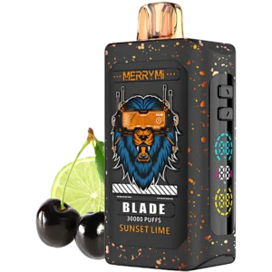 Jednorazowy e-papieros Blade 30K smak Sunset Lime (intensywna limonka).