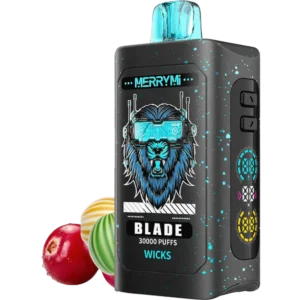 Jednorazowy e-papieros Blade 30K smak Wicks (miętowo-ziołowy).