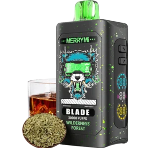 Jednorazowy e-papieros Blade 30K smak Wilderness Forest (leśna gęstwina).