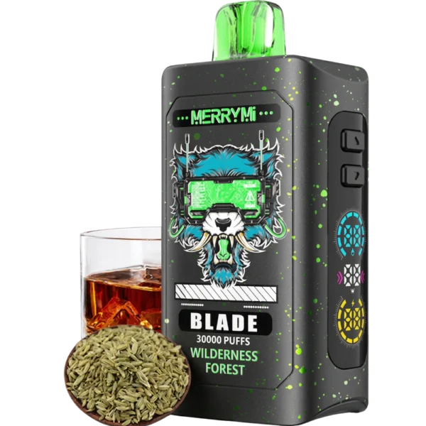 Jednorazowy e-papieros Blade 30K smak Wilderness Forest (leśna gęstwina).