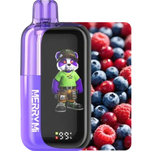 Jednorazowy e-papieros Panda-X 40K smak Blueberry Raspberry Cherry (borówka, malina, wiśnia).