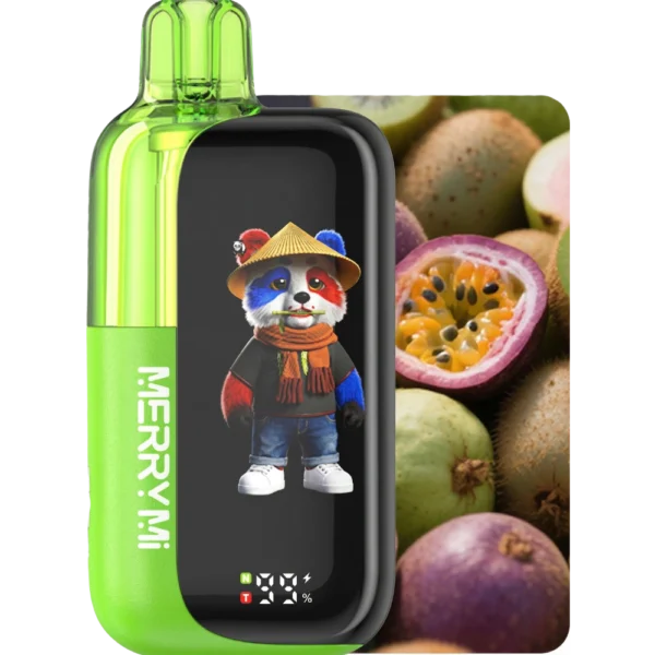 Jednorazowy e-papieros Panda-X 40K smak Kiwi Passion Fruit Guava (kiwi, marakuja, gujawa).
