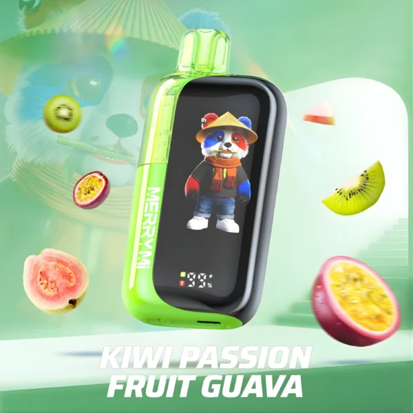 Jednorazowy e-papieros Panda-X 40K smak Kiwi Passion Fruit Guava (kiwi, marakuja, gujawa).