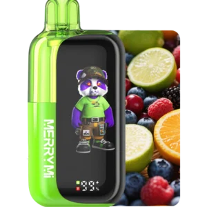 Jednorazowy e-papieros Panda-X 40K smak Lime Berry Orange (limonka, owoce leśne, pomarańcza).