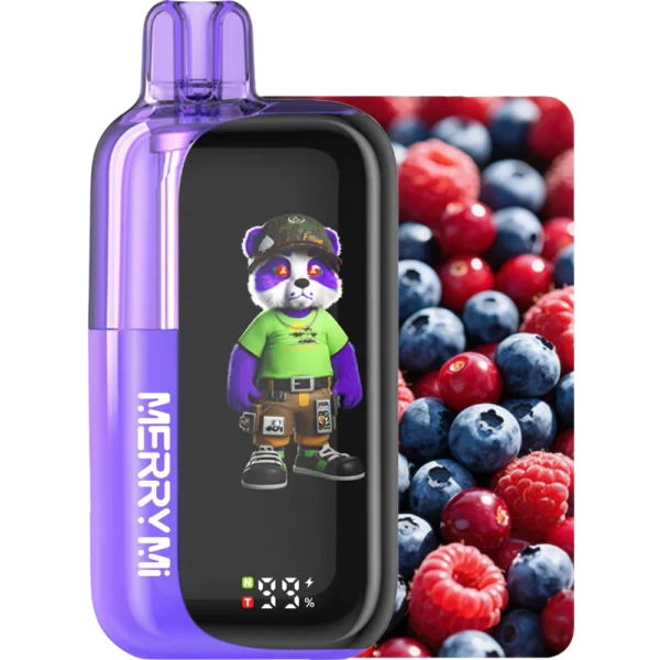 Jednorazowy e-papieros Panda-X 40K smak Mixed Berries (owoce leśne).
