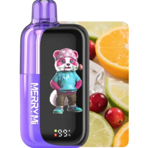 Jednorazowy e-papieros Panda-X 40K smak Orange Cranberry Lime Ice.