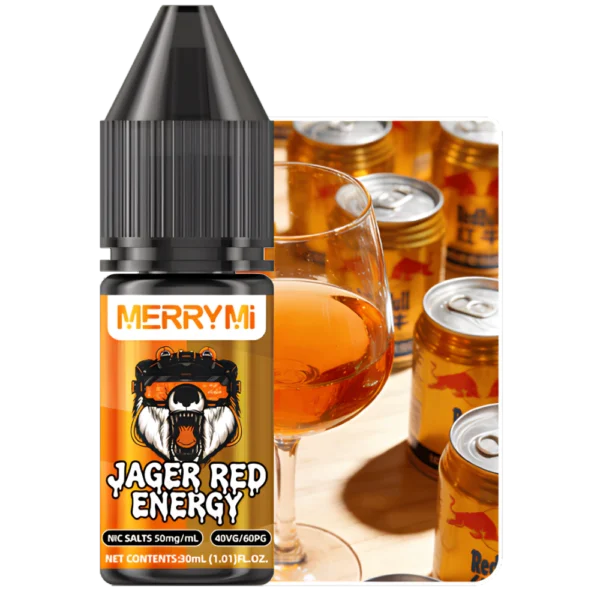 E-liquid Jager Red Energy 30ml 5%. Płyn do e-papierosa o smaku napoju energetycznego z ziołowymi nutami.